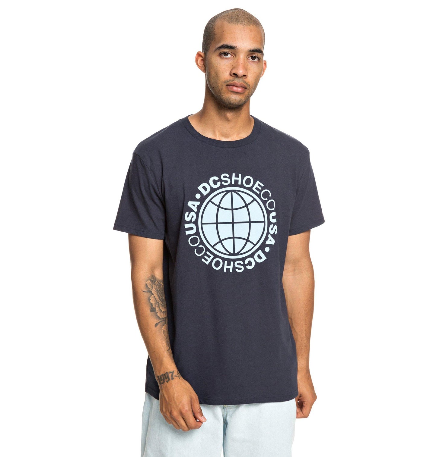 DC Shoes T-Shirt Cardinal Ss M Blau