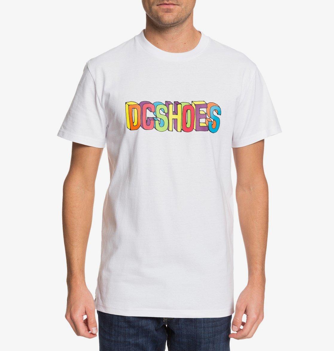 DC T-Shirt Color Blocks Weiß