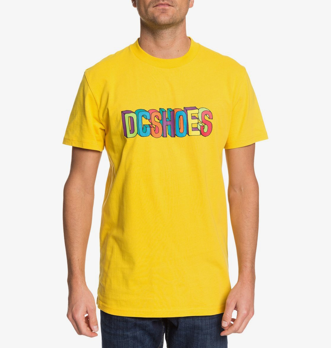 DC T-Shirt Color Blocks Gelb