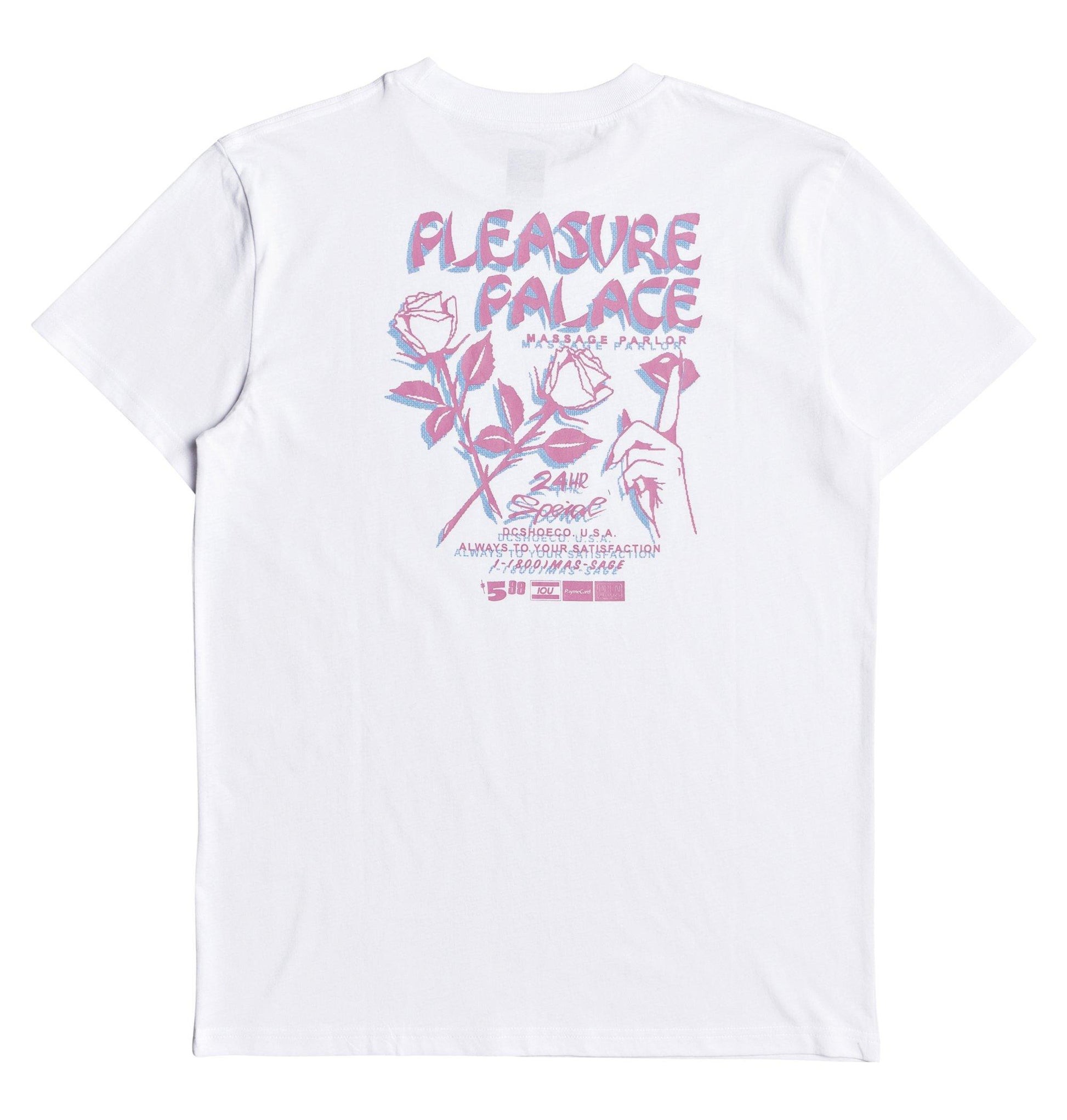 DC T-Shirt Pleasure Palace Weiß