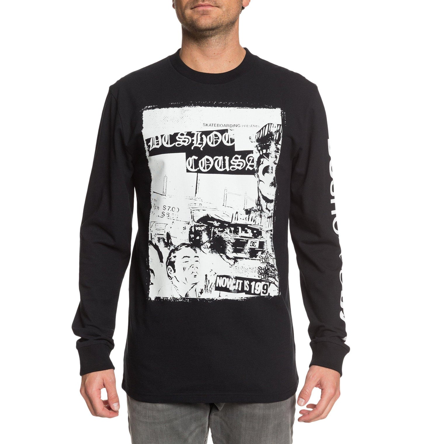 DC Longsleeve Pioneer Sky Schwarz
