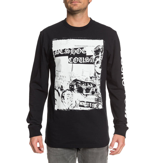 DC Longsleeve Pioneer Sky Schwarz
