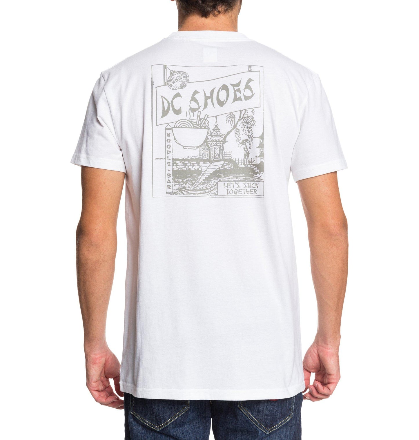 DC T-Shirt Lets Stick Together Weiß