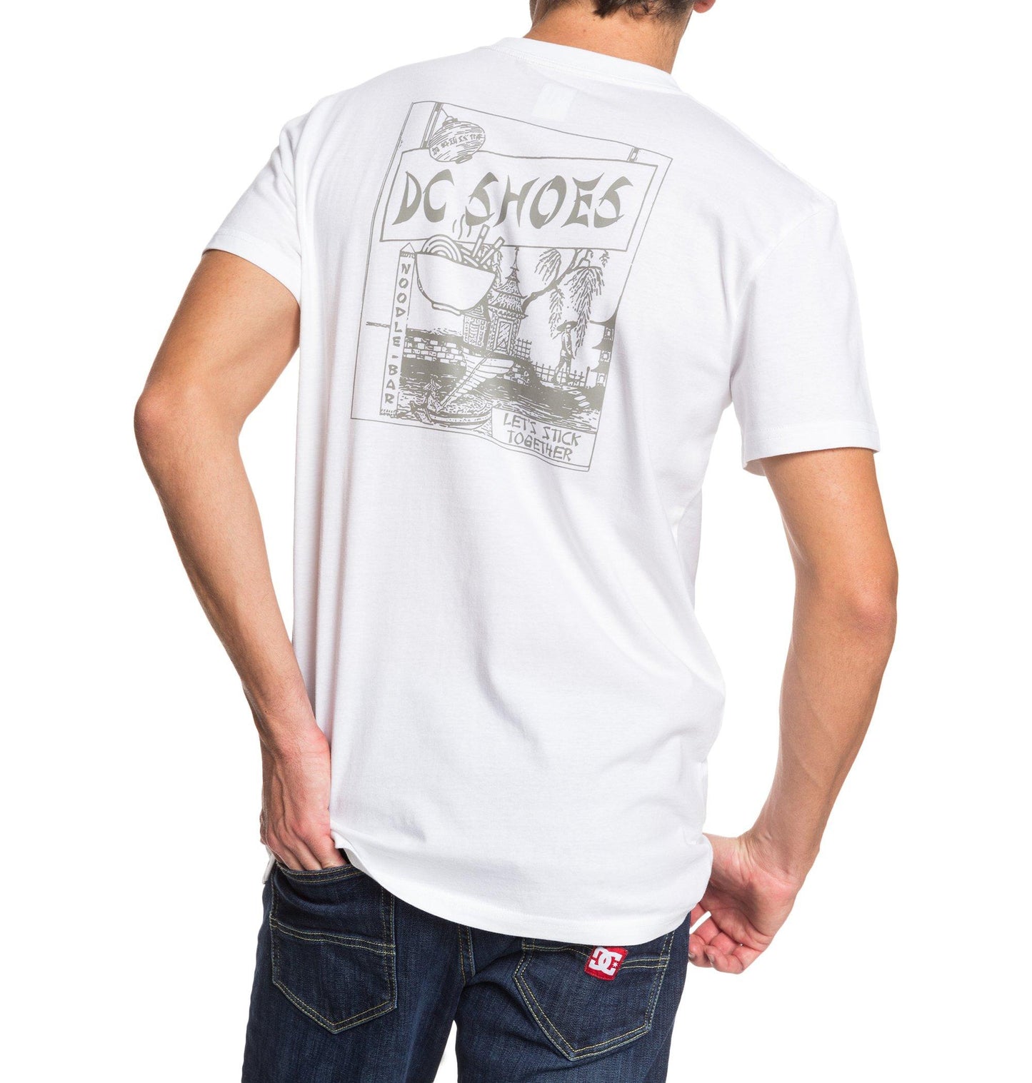DC T-Shirt Lets Stick Together Weiß
