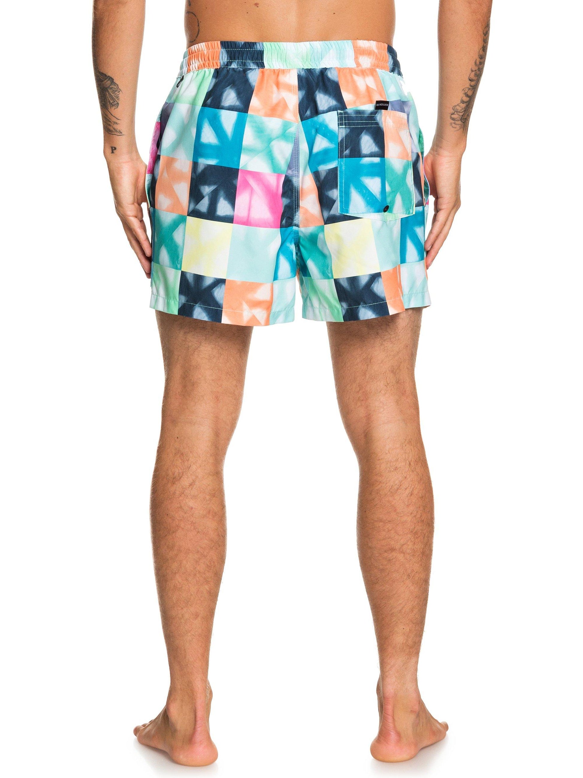 Quiksilver Boardshorts Dye Check Volley 15 Blau