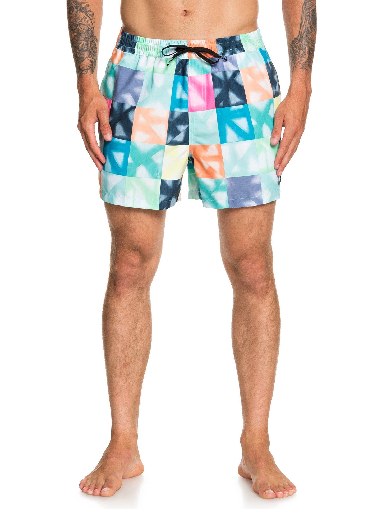 Quiksilver Boardshorts Dye Check Volley 15 Blau