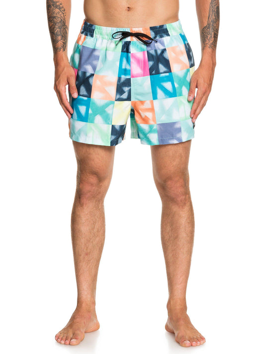 Quiksilver Boardshorts Dye Check Volley 15 Blau