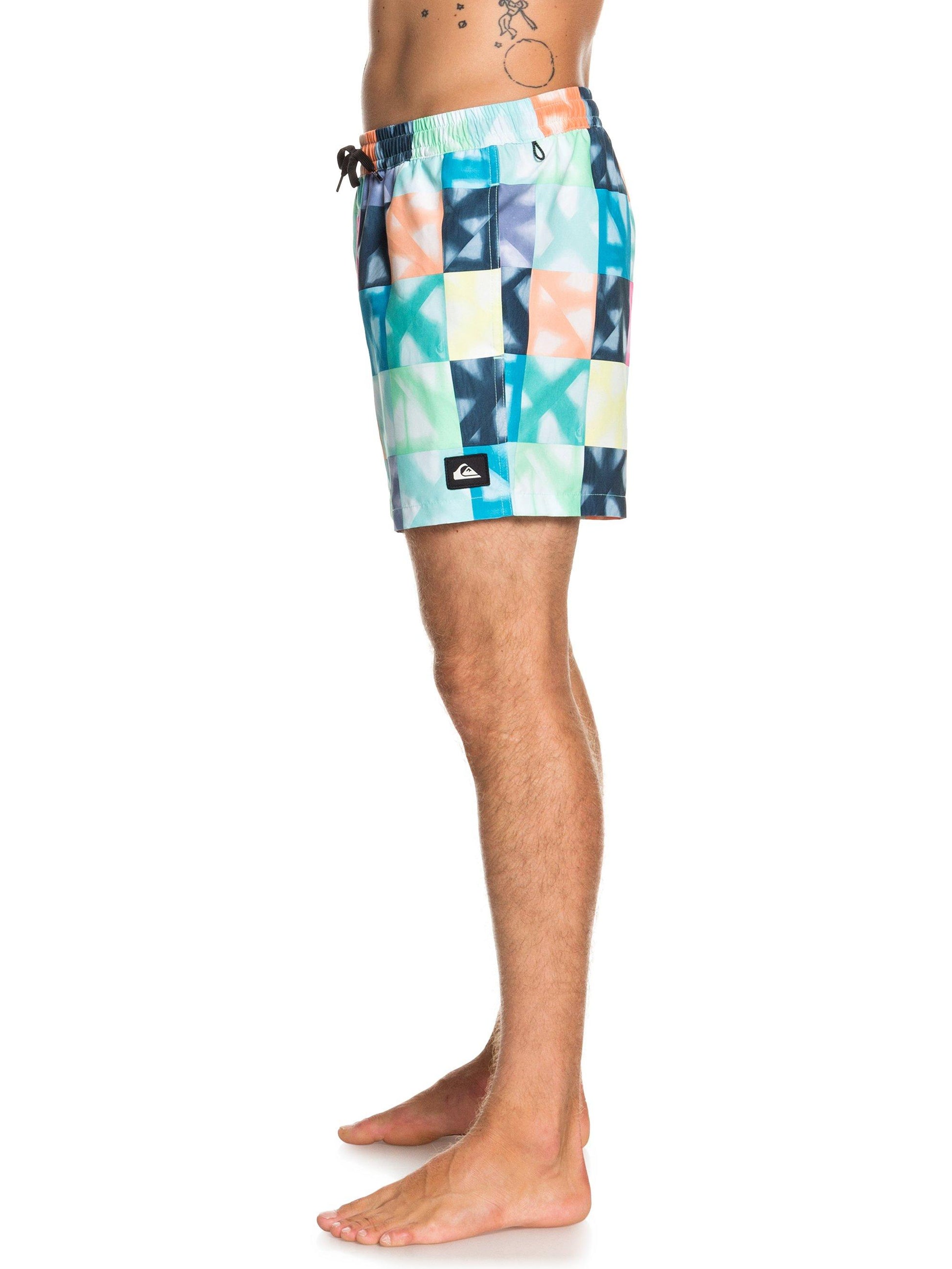 Quiksilver Boardshorts Dye Check Volley 15 Blau