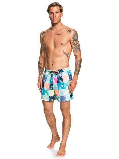 Quiksilver Boardshorts Dye Check Volley 15 Blau