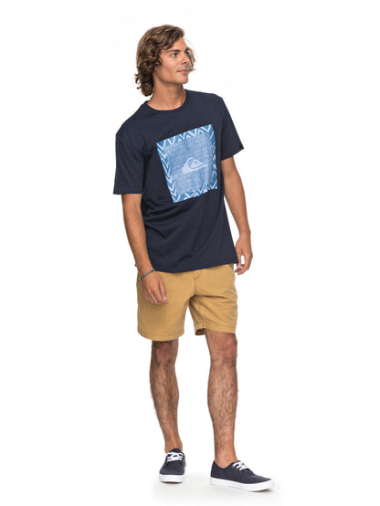 Quiksilver T-Shirt Classic Nano Spano Blau