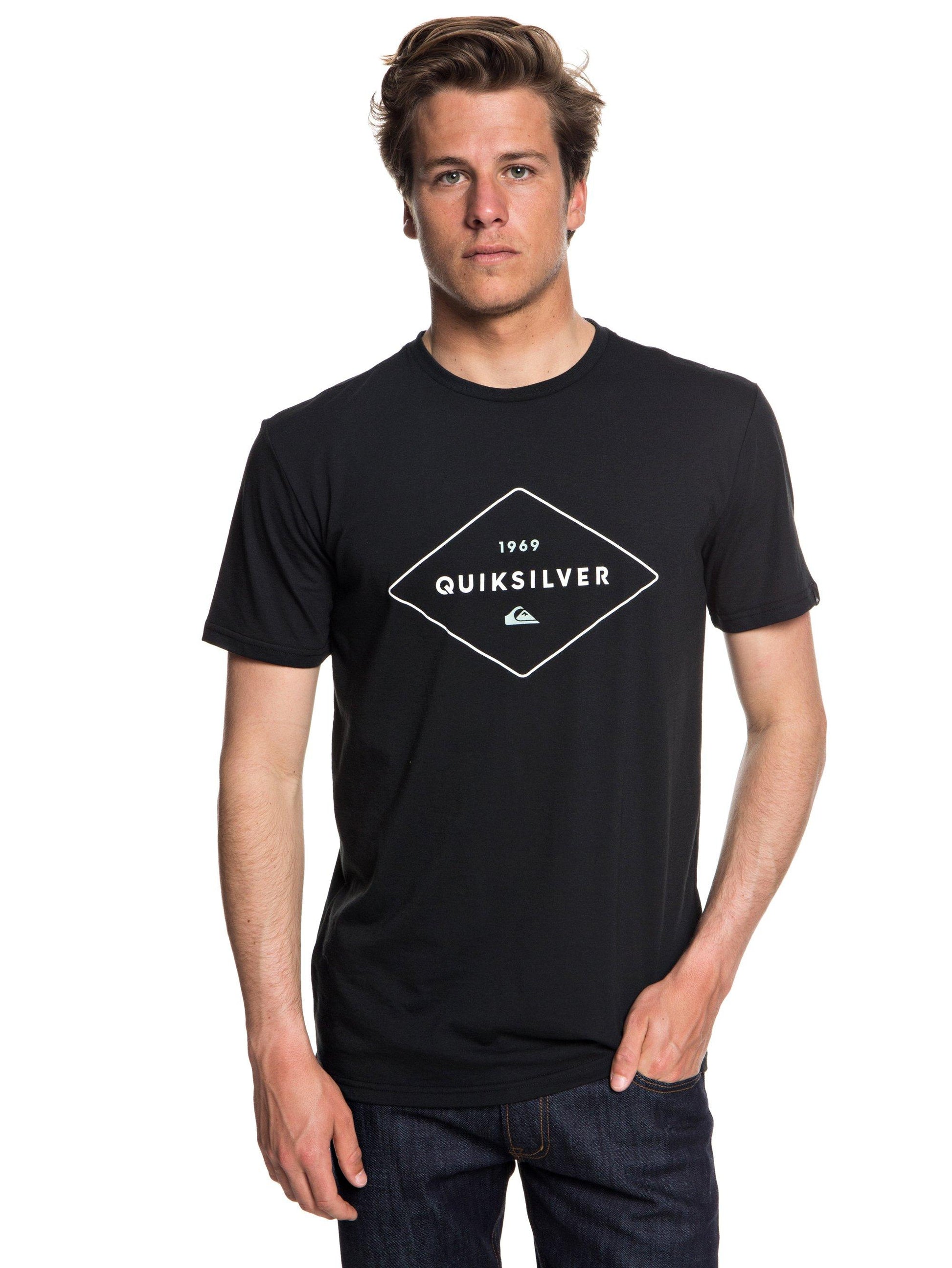Quiksilver T-Shirt Fluid Flow UPF 30 Schwarz