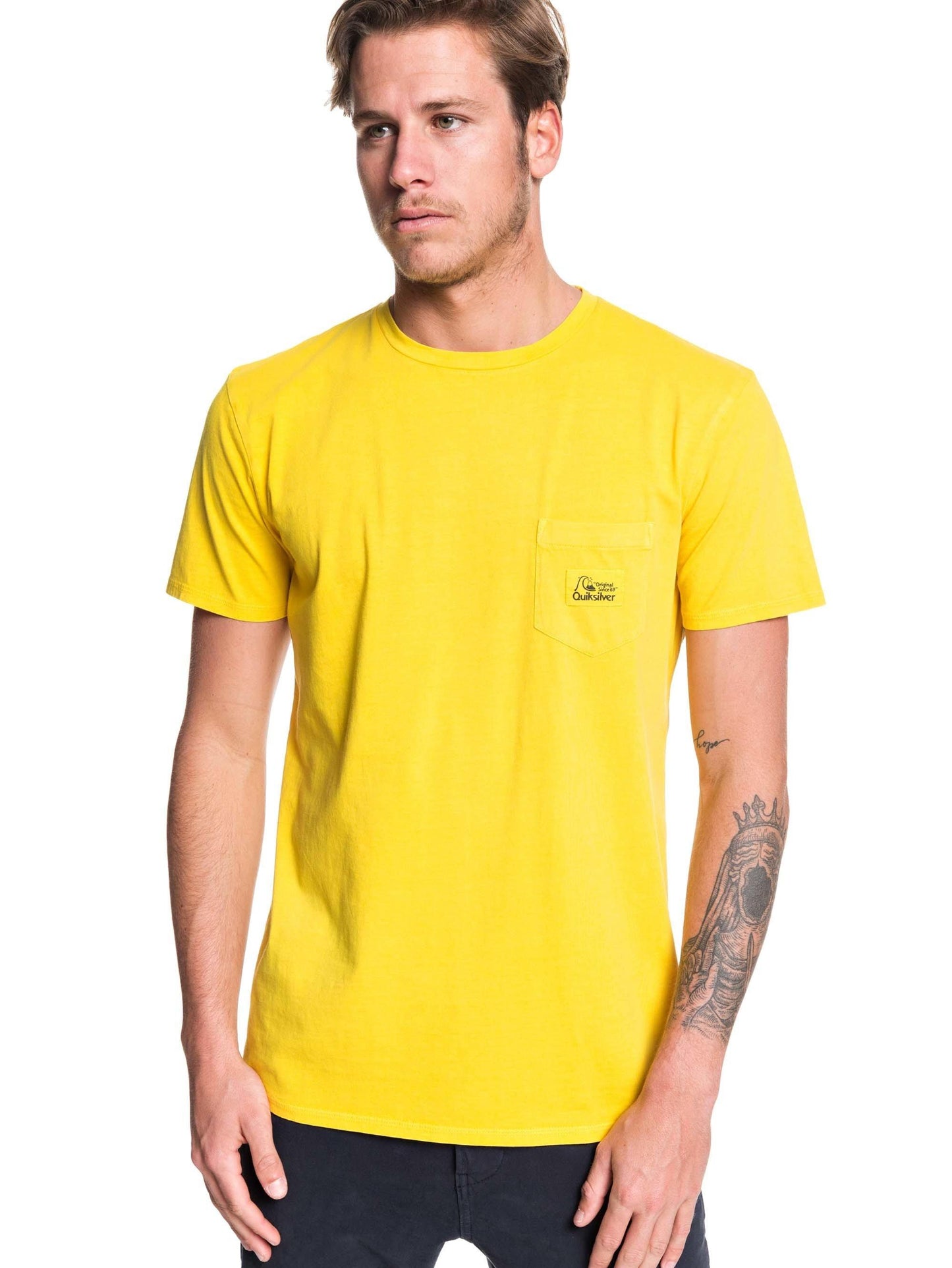 Quiksilver T-Shirt Above The Lip Gelb