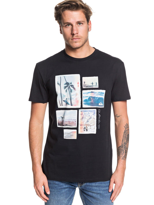 Quiksilver T-Shirt Island Location Schwarz