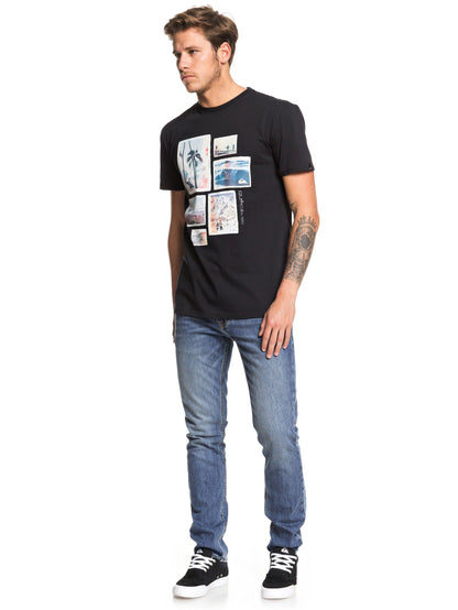 Quiksilver T-Shirt Island Location Schwarz