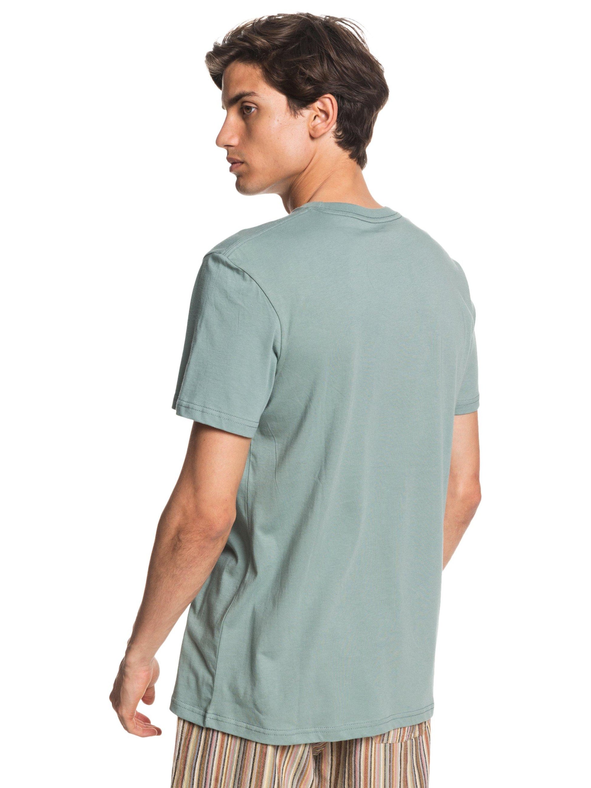 Quiksilver T-Shirt Words Remain Grün