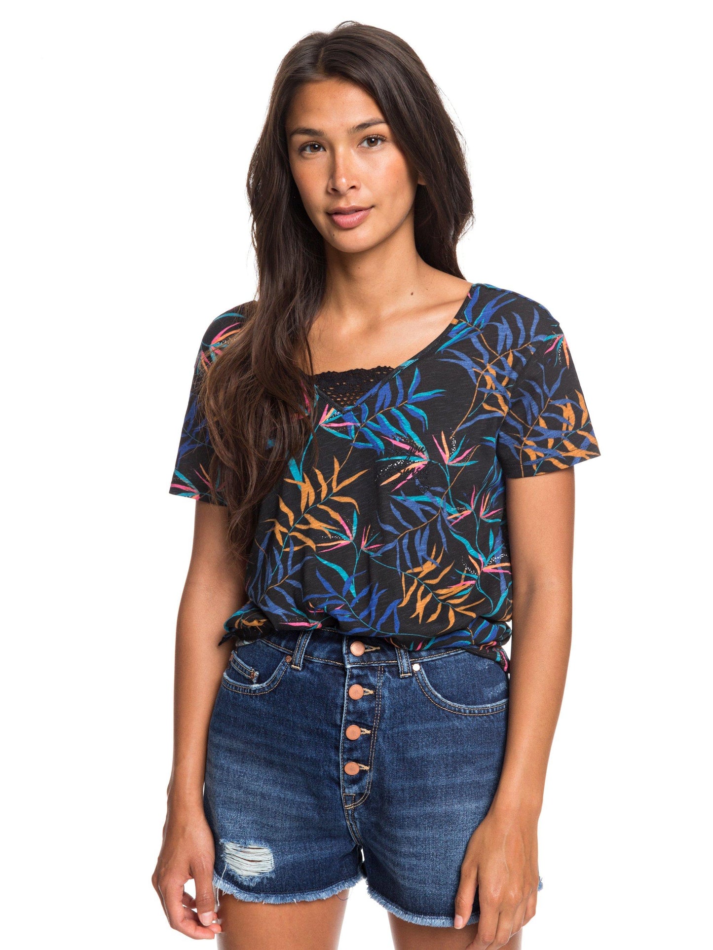 Roxy T-Shirt Beach Summer Party Mehrfarbig