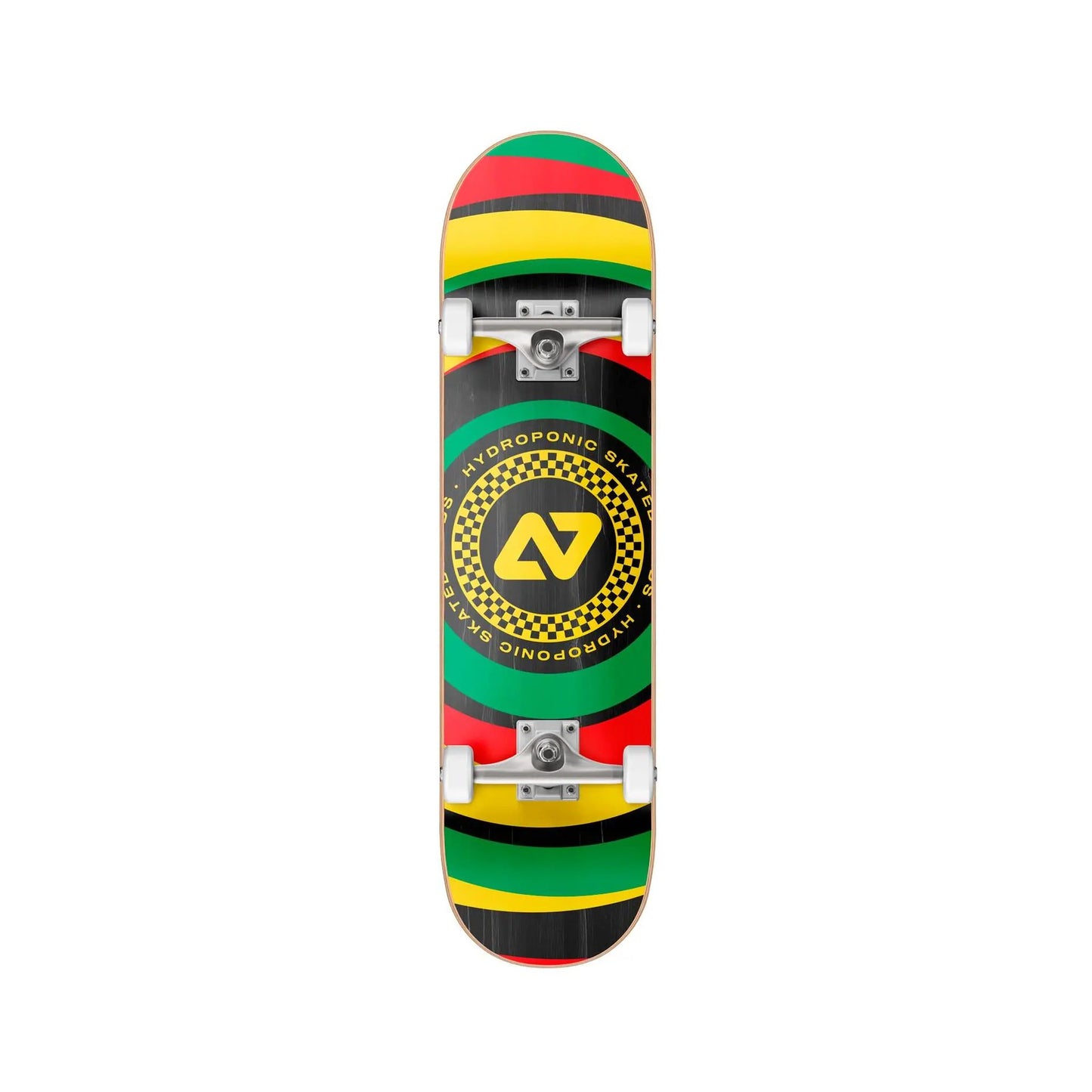 Hydroponic circular skateboard complete board
