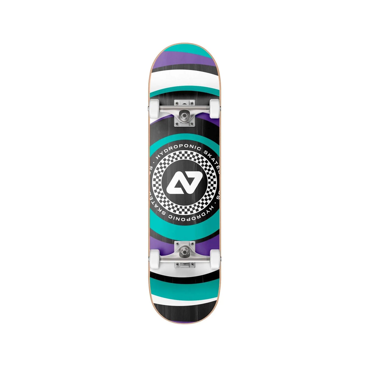Hydroponic circular skateboard complete board