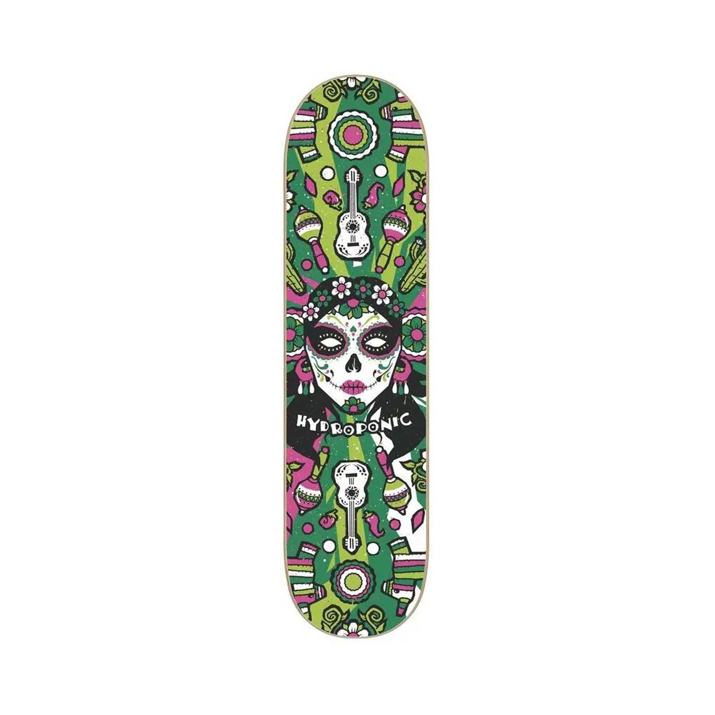 Hydroponic Mexican Skull 2.0 Skateboard Deck