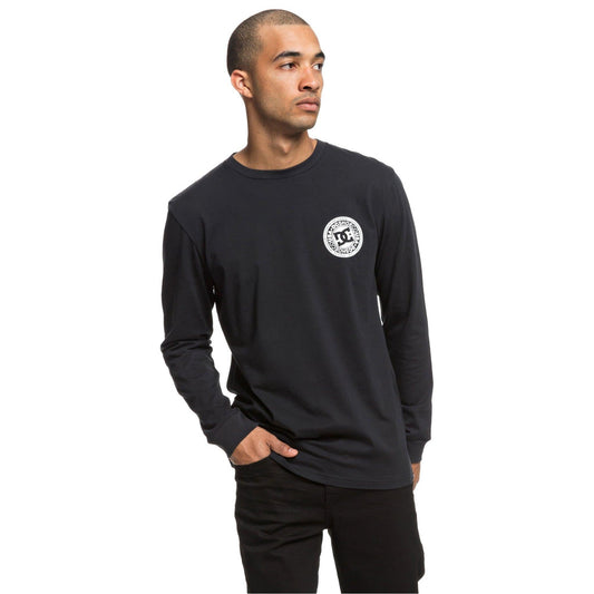 DC Herren Longsleeve Circle Star Ls (Black) – Longsleeves für Herren