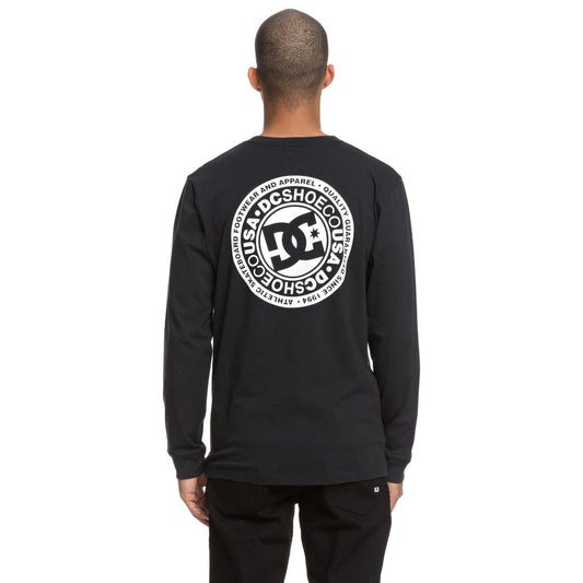 DC Herren Longsleeve Circle Star Ls (Black) – Longsleeves für Herren