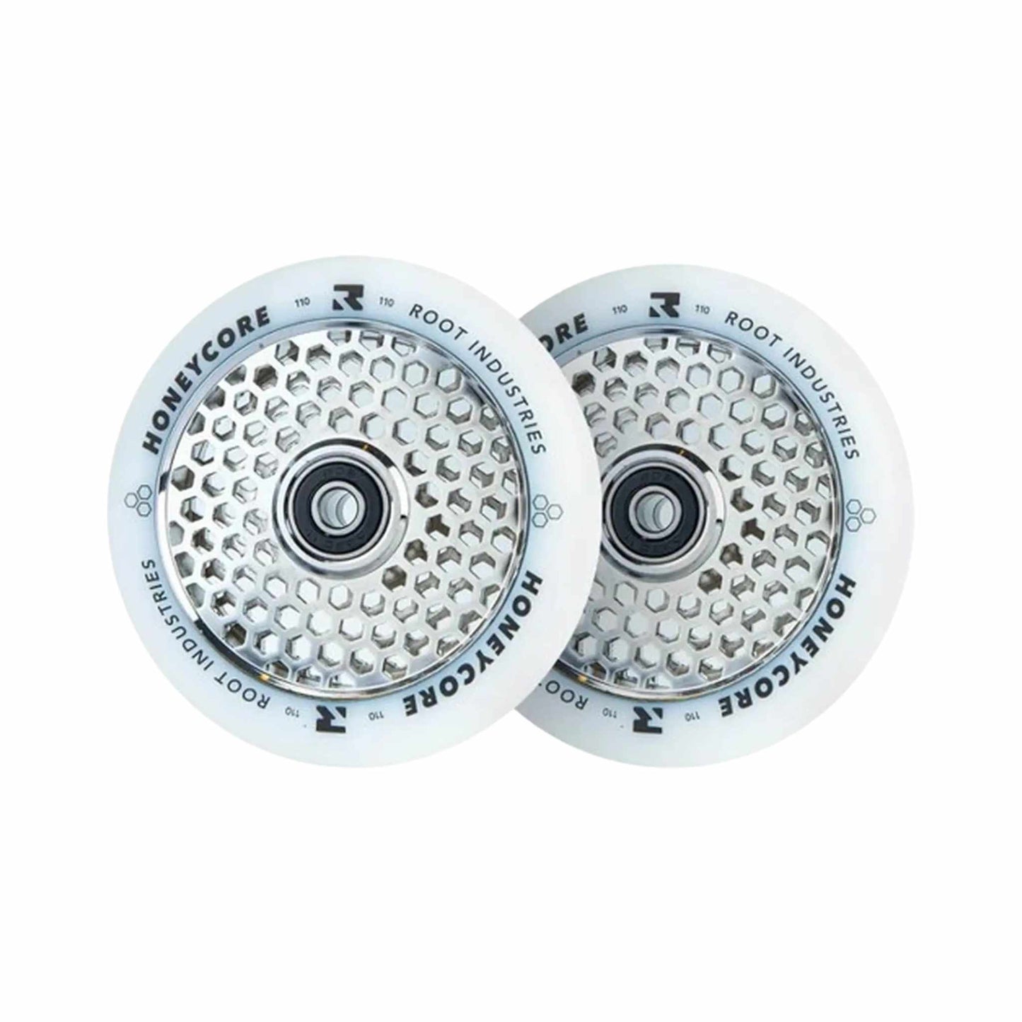 Root Honeycore White 110mm Stunt Scooter Wheels 2 pcs.
