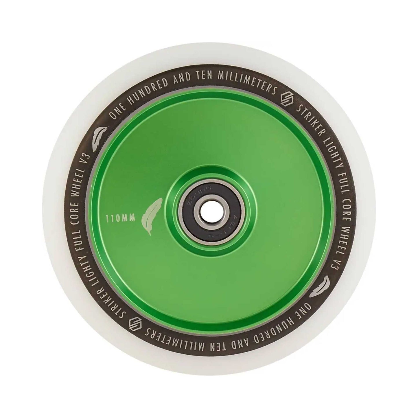 Roue de trottinette Striker Lighty Full Core V3 blanche 