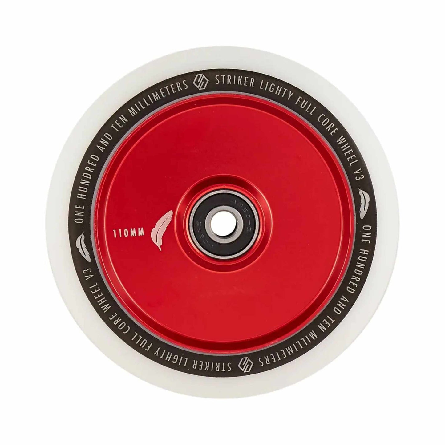 Roue de trottinette Striker Lighty Full Core V3 blanche 