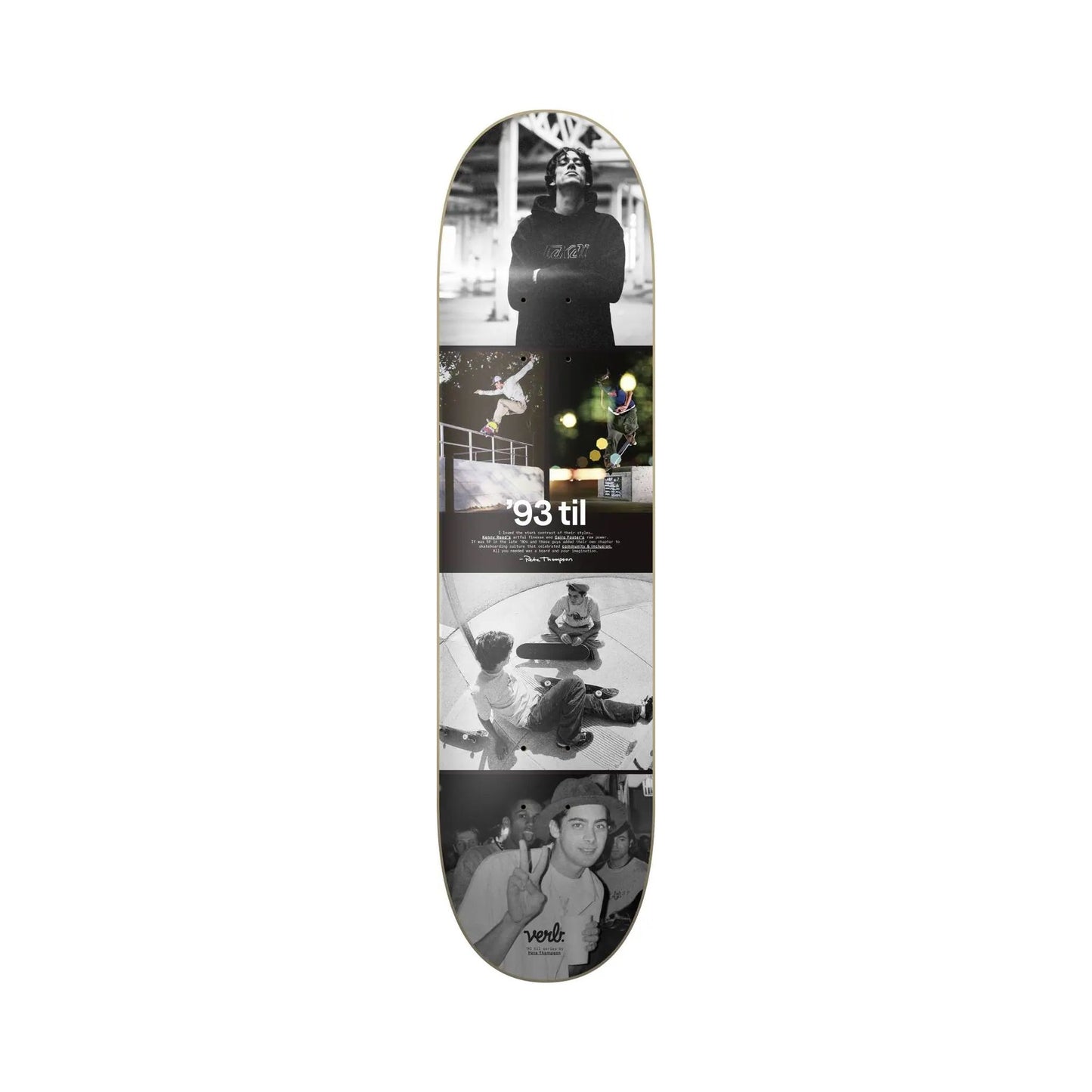 Verb 93 Til Collage Skateboard Deck